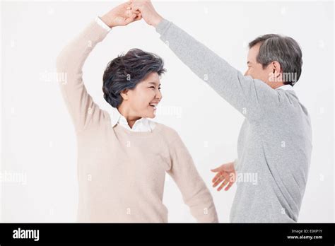 An Old Couple Dancing Stock Photo Alamy