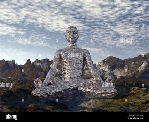 Meditation 3d Render Stock Photo Alamy