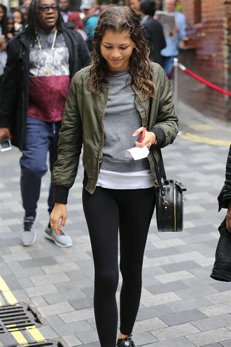 Zendaya In Tights Out In London Gotceleb