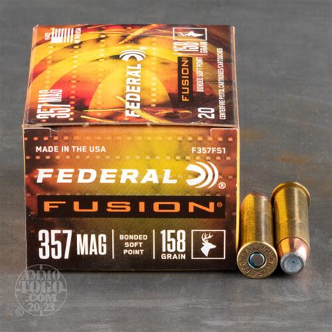 357 Magnum Fusion Ammo For Sale By Federal 20 Rounds
