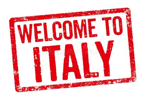 Welcome To Italy Greeting Souvenir Cards Print Or Poster Design