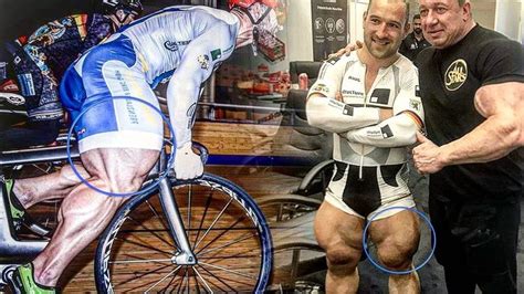 The Cyclist With The Biggest Legs Most Muscular Cyclist In The World