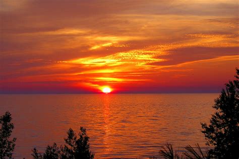 Pentwater Sunset 3 Sunset Over Lake Michigan Taken About Flickr