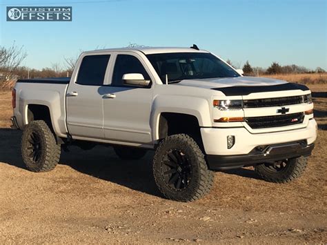 2017 Chevrolet Silverado 2500 Hd Wheel Offset Aggressive 1 Outside D87