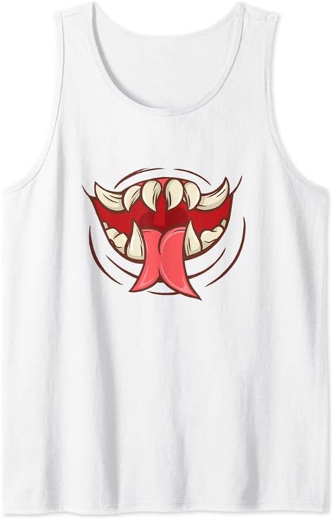 Creep Monster Mouth Halloween T Tank Top Clothing