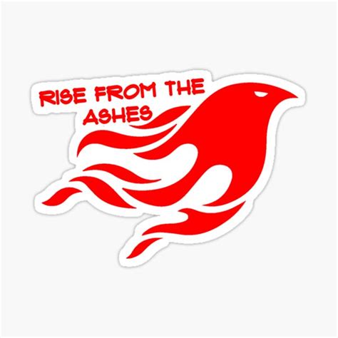 Phoenix Rise From The Ashes Logo Sticker For Sale By Trailblaxer