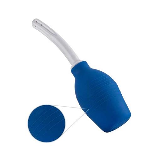 Enema Bulb Clean Anal Vaginal Silicone Douche For Men Women Blue Enema Kits