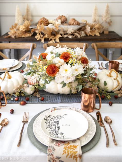 7 beautiful and simplethanksgiving table setting ideas sanctuary home decor
