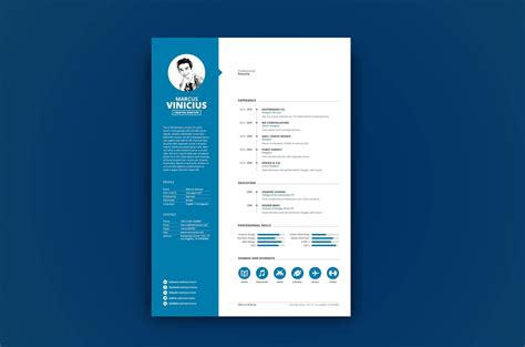 10 Photoshop Editable Resume Cv Template Free Download The Graphic Home