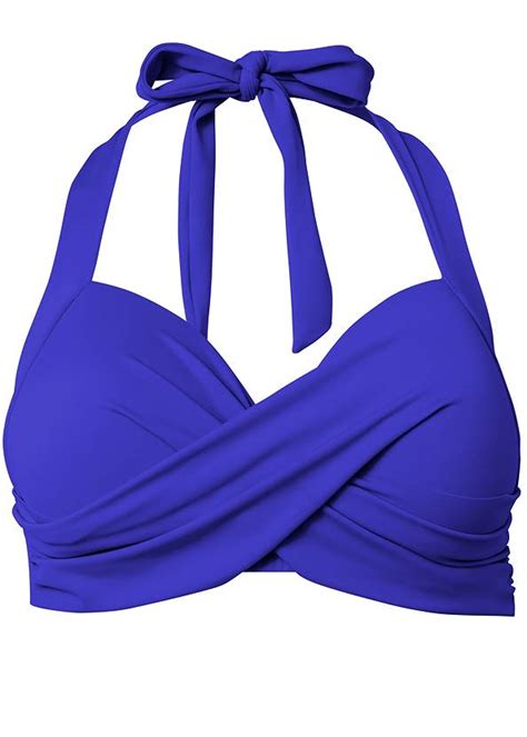 Lovely Lift Halter Push Up Top In Cobalt Blue Bikini Venus