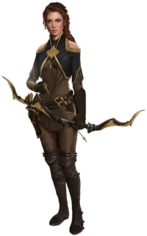 F Rogue Thief Leather Armor Cloak Necklace Boots Longbow Female Urban