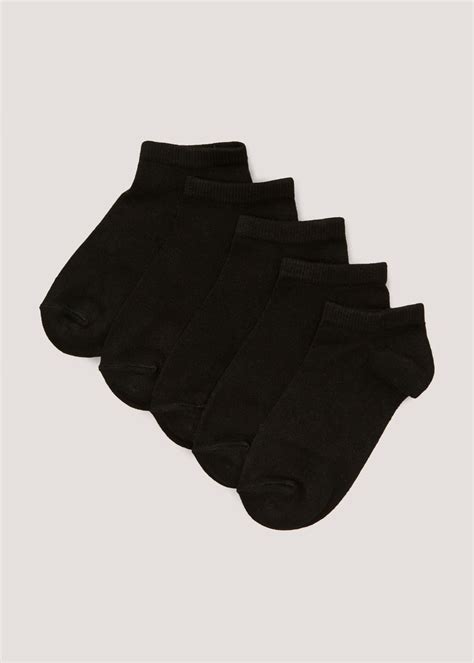 5 Pack Soft Touch Bamboo Trainer Socks Matalan