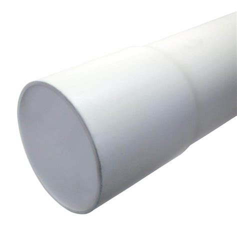 Jm Eagle 4 In X 10 Ft Rigid Pvc Sdr35 Gravity Sewer Pipe White Belled