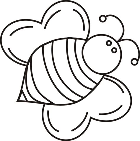 Cartoon Bee Coloring Page