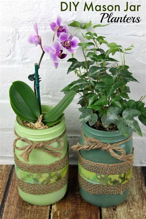 Diy Mason Jar Planters For Garden Lovers Craftionary