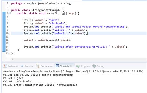 String Concat Method In Java With Example Internal Implementation