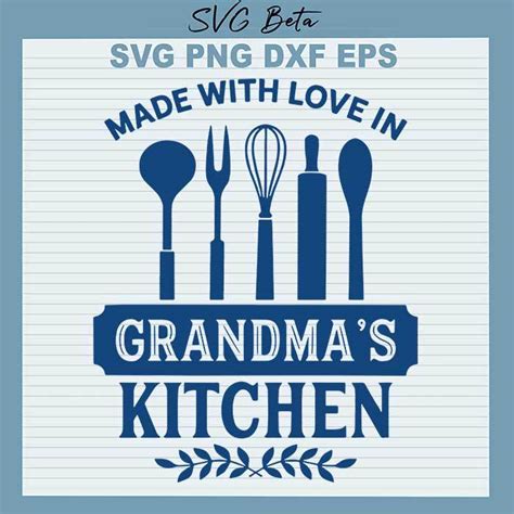 Free Made With Love Kitchen Svg Free Svg Cut Files Free Cricut And Silhouette