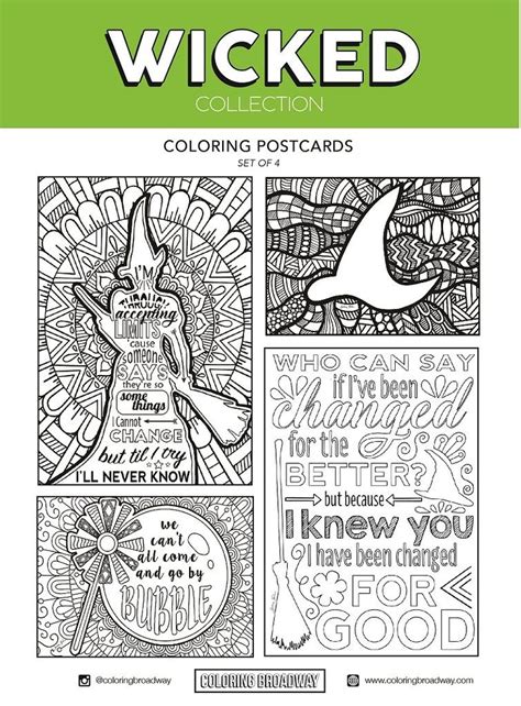 Pin On Broadways Wicked Coloring Collection