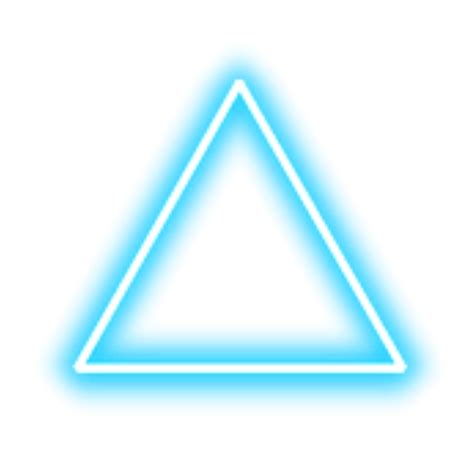 Lightblue Blue Neon Triangle Border Png Freetoedit Remixit
