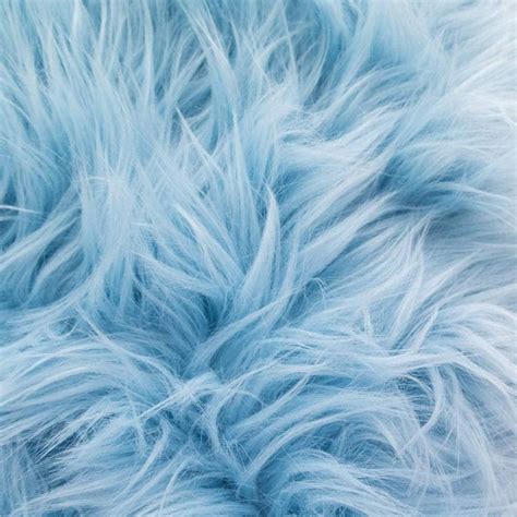 Light Blue 60 Wide Shaggy Faux Fur Fabric Sold By The Yard In 2021