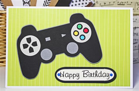 Create a group video birthday card for a friend or family member. Video, Game, Controller, Birthday, Card, Handmade, Boy ...