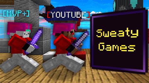 Sweaty Bedwars Games With Specularpotato Youtube
