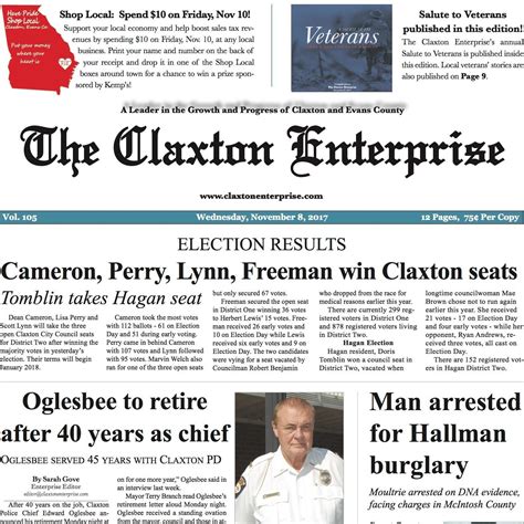 The Claxton Enterprise Media And Communications Statesboro Claxton