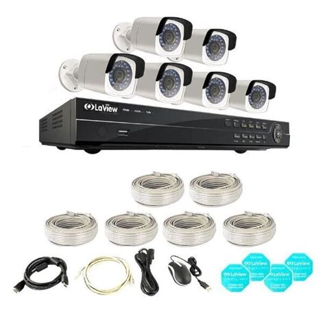 Laview 4mp Full Poe Ip 6 Camera Security System 8 Channel Nvr 4 Tb Ebay