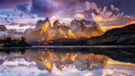 1920x1080 Mountains Nature Reflection Clouds Sky Lake