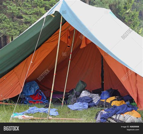 Tent Boy Scout Camp Image Photo Free Trial Bigstock