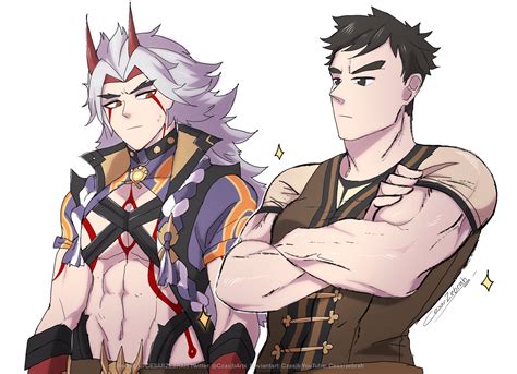 Cesarzebrah Busy With Job On Twitter When An Npc Is More Buff Than Youn原神 Itto