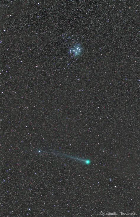 Comet Lovejoy And The Pleiades January 13 2015 Sky And Telescope