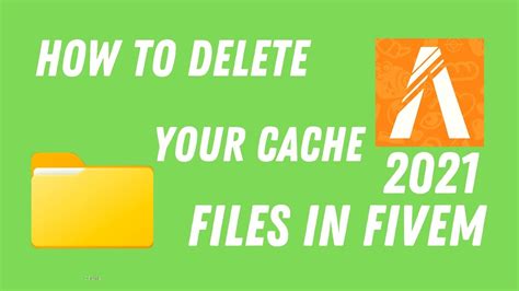 How To Remove Cache Files From FiveM In 2021 YouTube