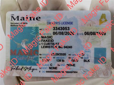 Maine Driver License Maine Fake Id Scannable Fake Ids