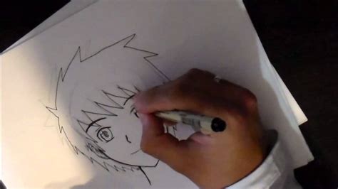How To Draw Manga Face Boy Youtube