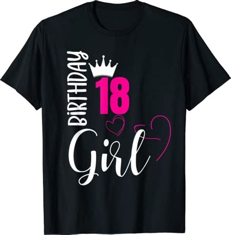 18 birthday girl happy 18th birthday t shirt t shirt uk fashion