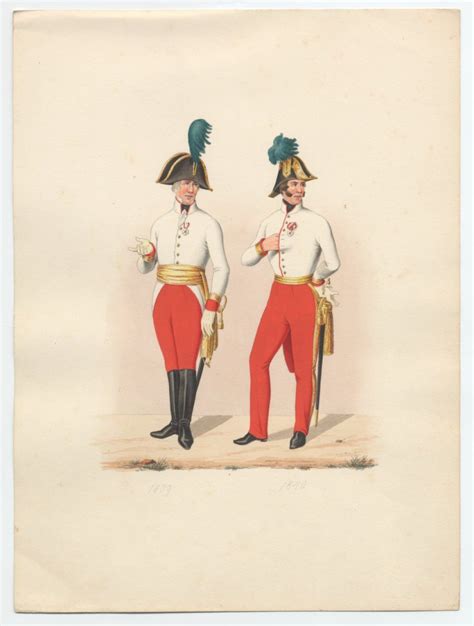 Austrian Officers C 1809 1840 Austrian Empire Gents Fashion