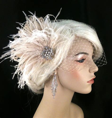 Wedding Bridal Fascinator Bridal Fascinator Feather Fascinator