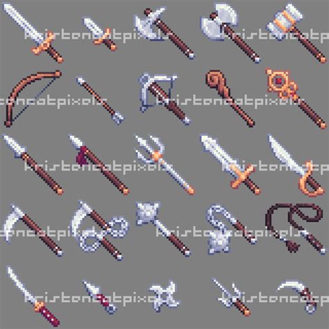 Pixel Art Weapons Asset Pack Game Sprites My XXX Hot Girl