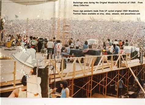 It was organized by people who had originally just wanted to build a music studio in the upstate new. Woodstock stage 1969 | Back view of stage at the original woodstock festival in 1969 photo ...