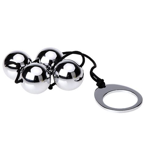 Superior Stainless Steel Anal Beads Four Metal Smooth Anal Balls Big