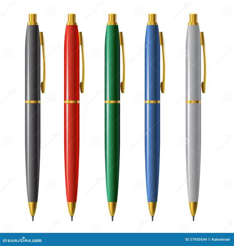 Set Of Pens Stock Images Image 27930544