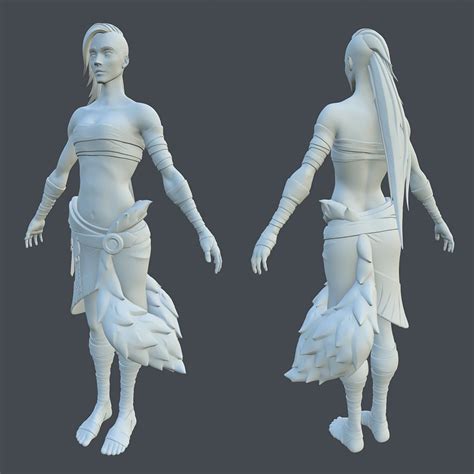 3d Character Sabers Edge Axe Girl — Polycount
