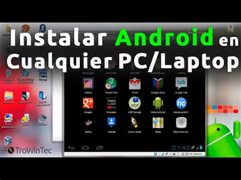 C Mo Instalar Android En Cualquier Pc O Laptop Youtube