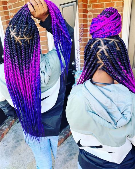 37 Unique Triangle Box Braids Hairstyles 2019 Funky For Black Women Style Afrika