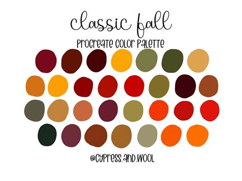 Classic Color Palette Procreate Swatches Ubicaciondepersonas Cdmx Gob Mx