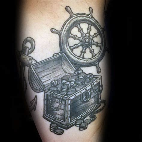 Treasure Chest Tattoo Designs Inspiration Guide Chest Tattoo Black And Grey Tattoo