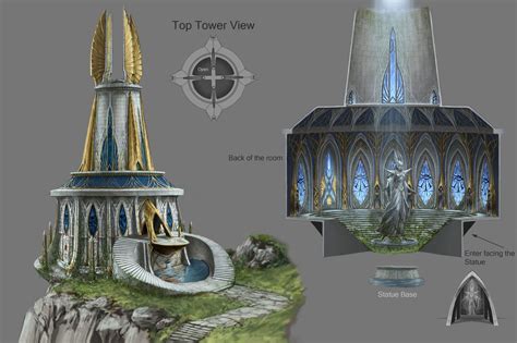 Temple Sven Bybee Fantasy Concept Art Elven Architecture Fantasy City