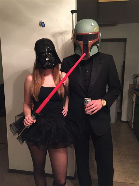 Darth Vader And Boba Fett Halloween Costume Halloween Costume Couple Starw Star Wars