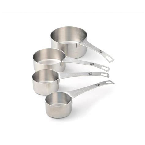 Set Of 4 Stainless Steel Measuring Cups Boutique Ricardo
